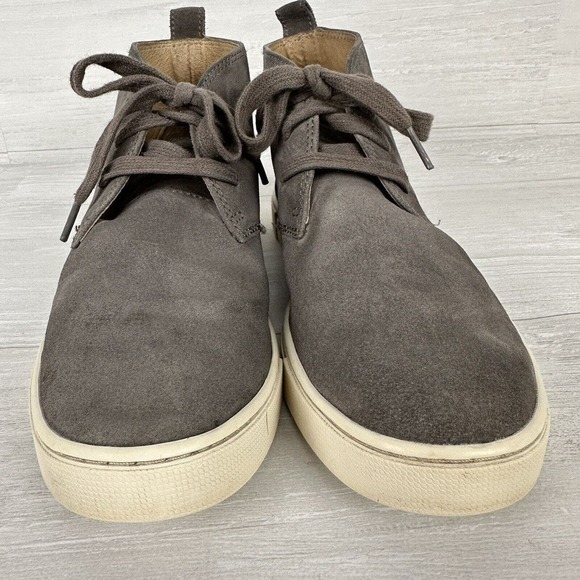 Frye Women's Gemma Chukka Suede Sneaker Boots Size 8 M Gray Leather Lace Up - Picture 4 of 13